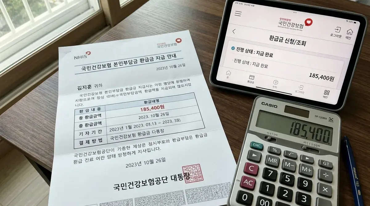 “병원비 수백만 원 냈는데 환급금 통지서 못 받으셨습니까?” 2026 국민건강보험 ‘본인부담상한제 사후환급금’ 1인당 평균 132만 원 환급 대상자 조회와 소멸시효 3년 방어 3대 신청 공식 보조 통계 및 현장 인포그래픽