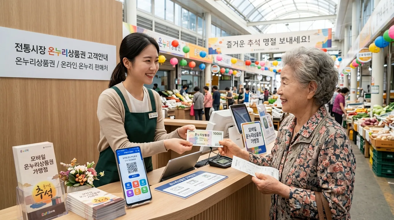 2026 전통시장 고객센터 온누리상품권 15% 현장 환급 부스